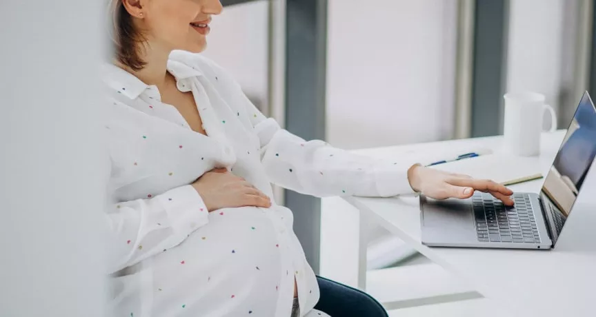 concediu de risc maternal - femeie insarcinata - pluxee.ro